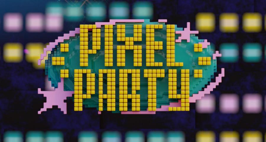 pixelparty logo animation