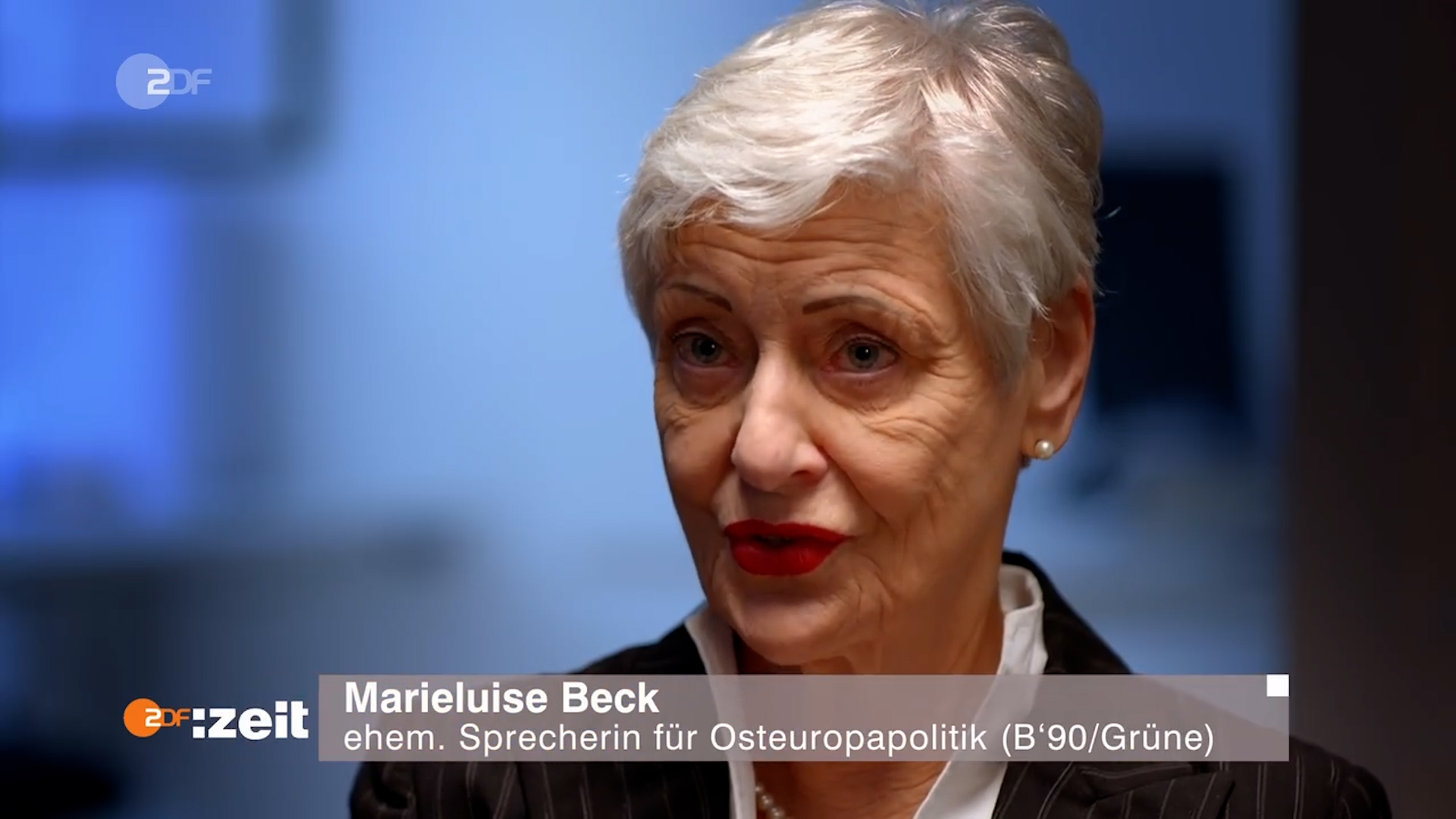 portrait of marieluise beck in interview