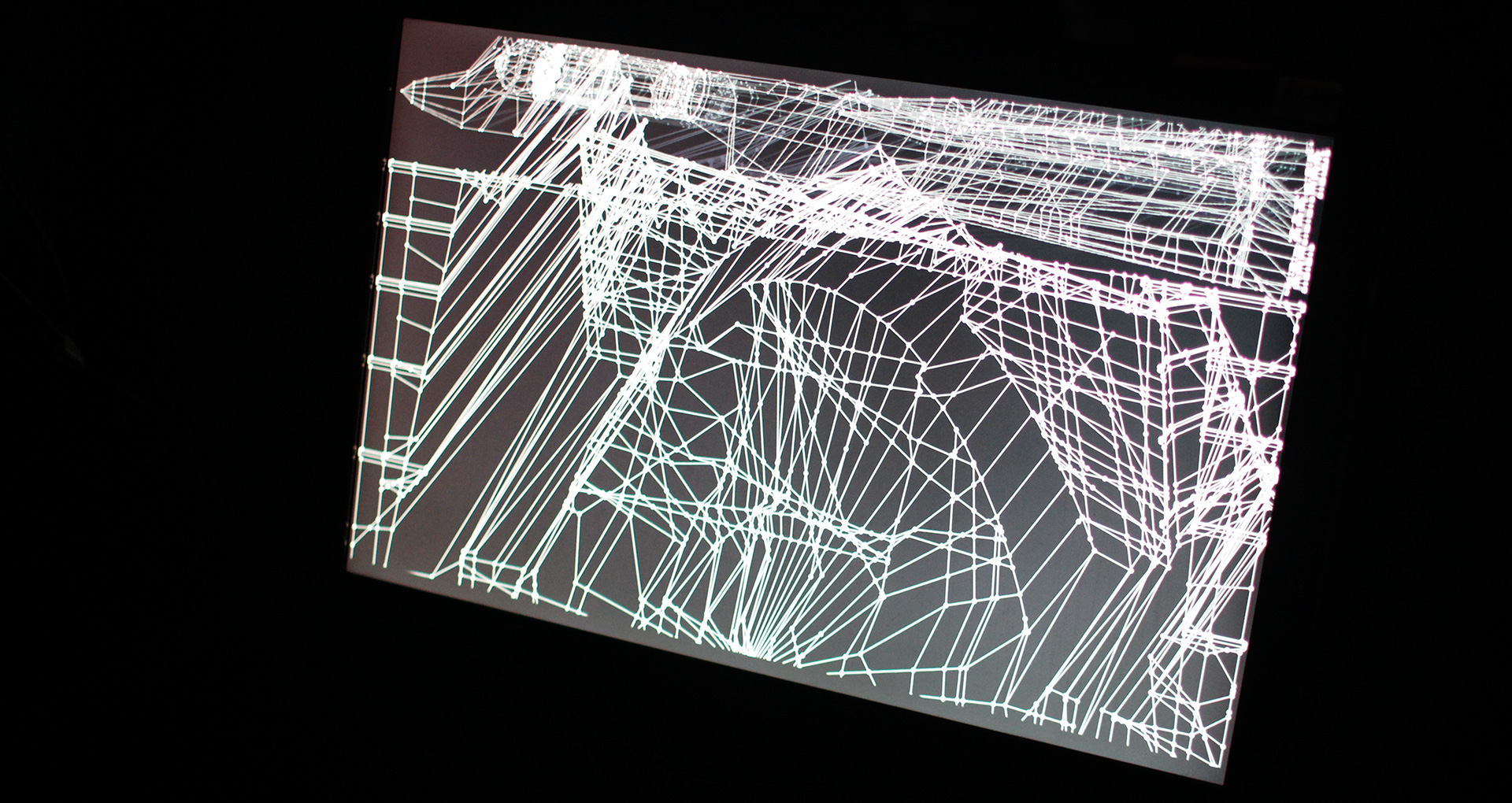 a display which show the grid of the projection