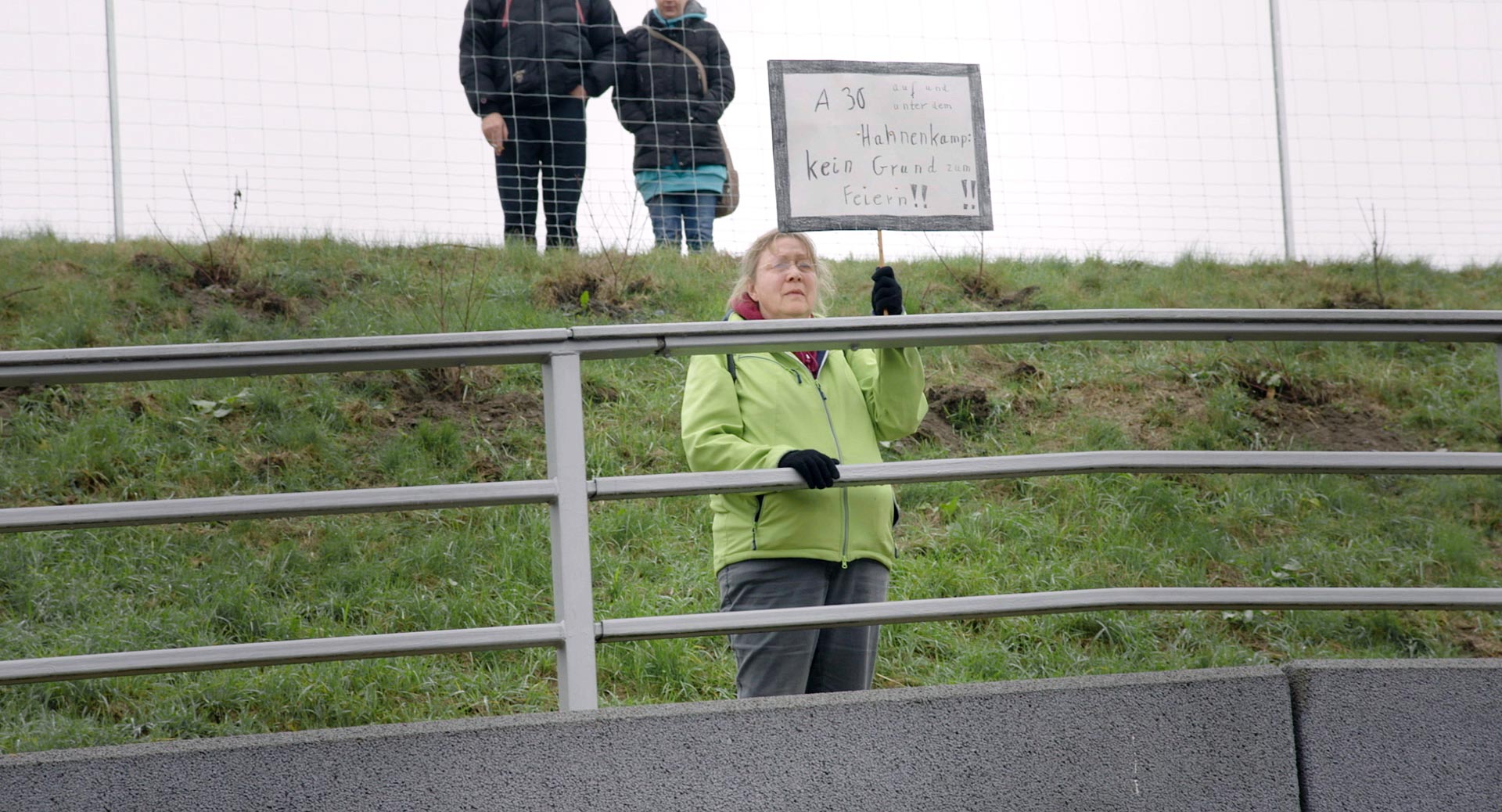 demonstration against the motorway