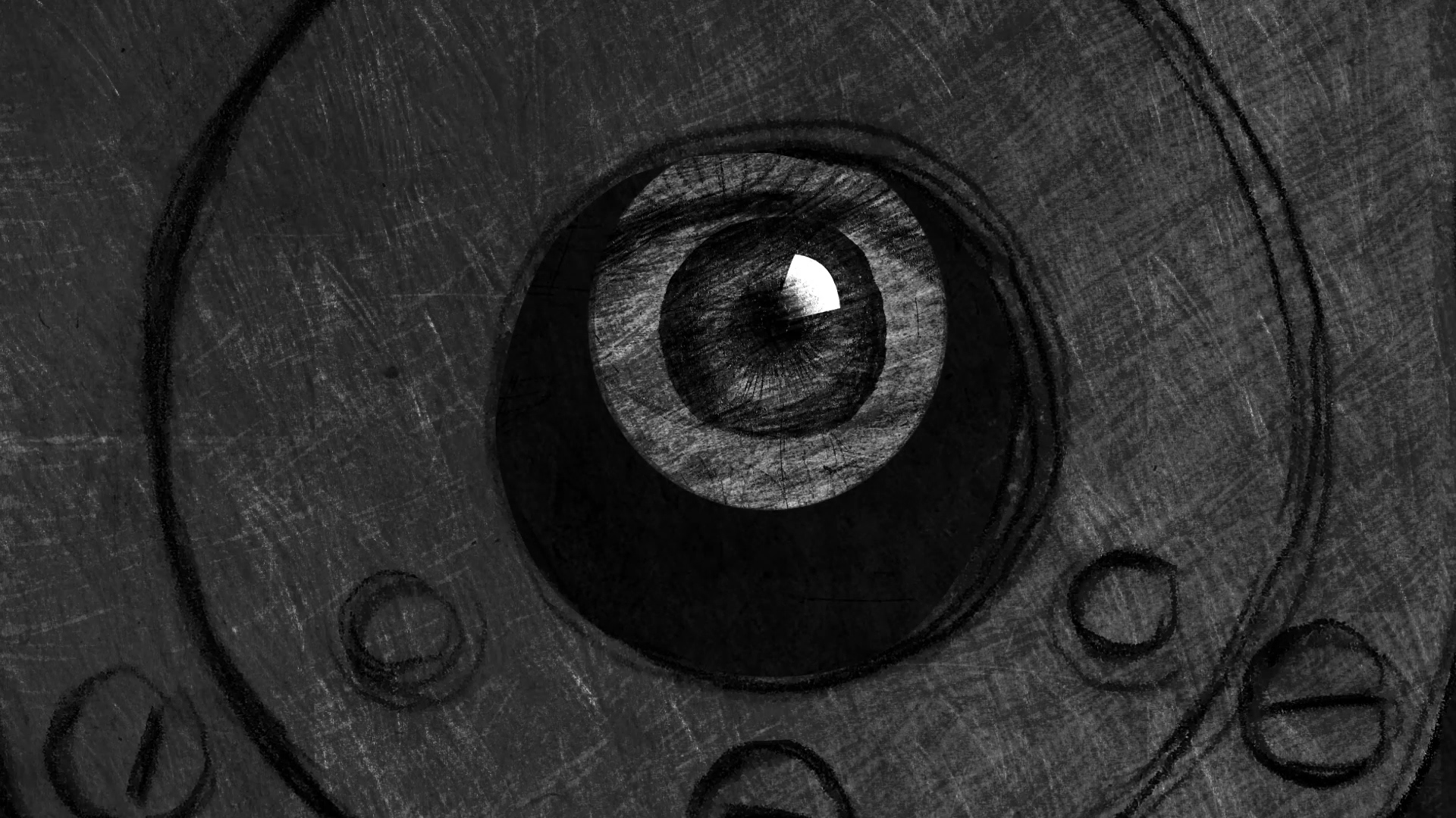 animation of a peephole